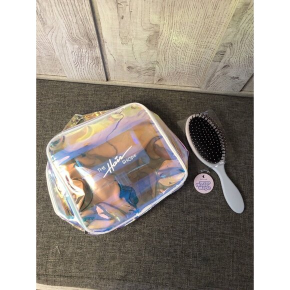 More Than Magic Accessories - More Than Magic White Oval Hairbrush with Initial "P" & Travel Bag